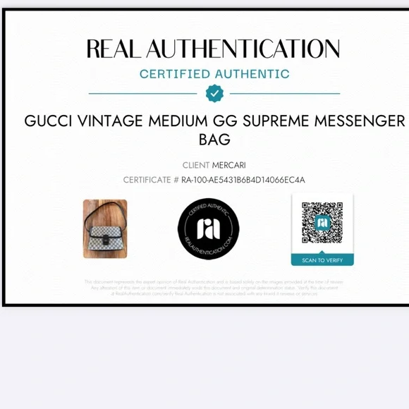 Gucci Authentic Vintage Medium GG Supreme Messenger Bag - Picture 2 of 15